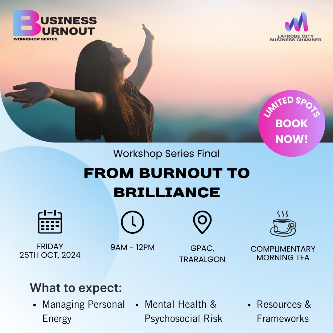 LCBC Presents Business Burnout Workshop 3: Burnout to Brilliance!